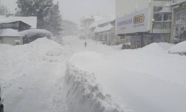 Starica u zavejanom Kneževu danima bila pored mrtvog sina