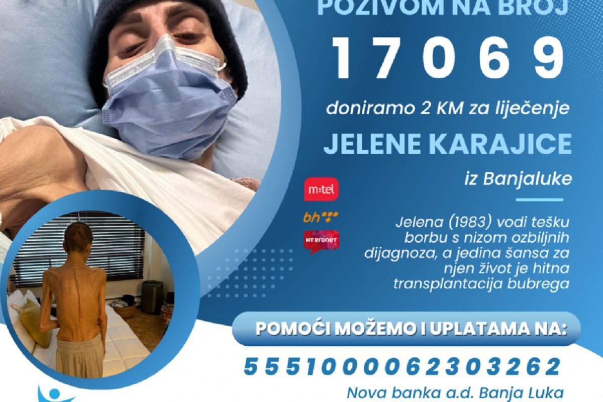 Pozovite 17069 za pomoć Banjalučanki Jeleni Karajici
